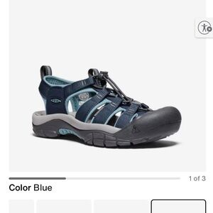 Keen Blue Multi-Strap Closed-Toe Sandals 7.5